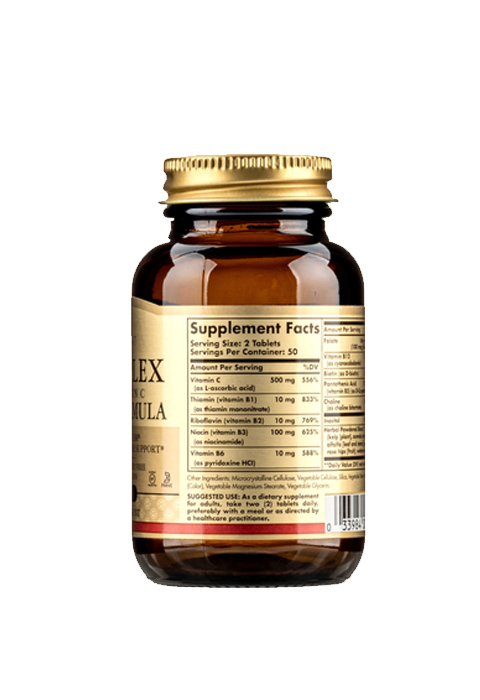 solgar b complex with vitamin c stress formula