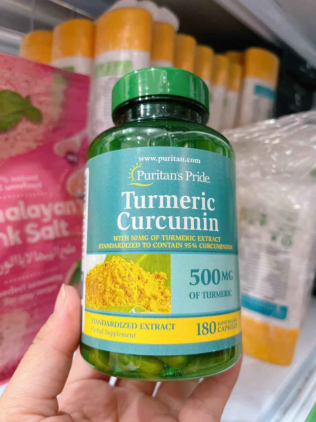 viên uống tinh nghệ puritan's pride turmeric curcumin 500mg