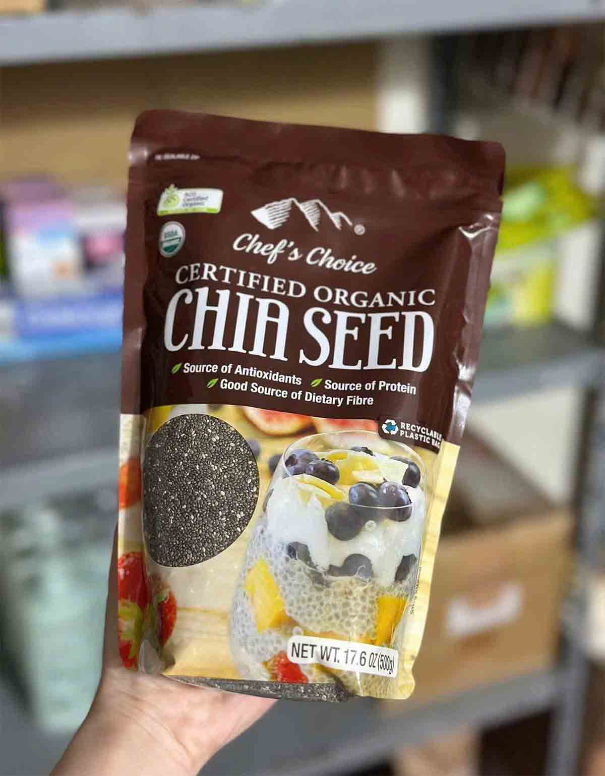 Hạt chia Chef’s Choice Certified Organic Chia Seed Úc