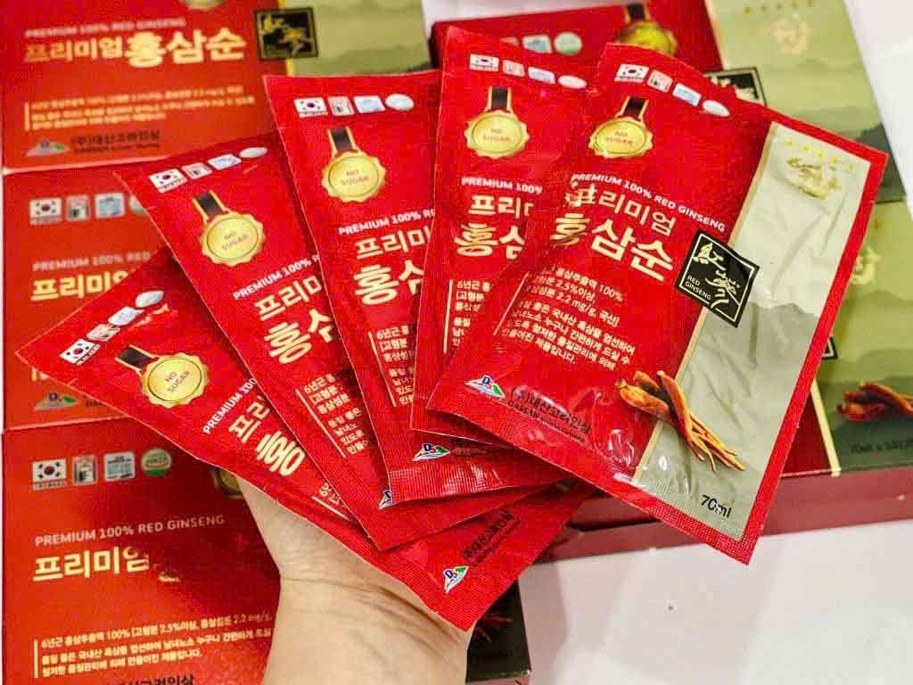 Nước hồng sâm không đường Daesan Hàn Quốc 30 gói