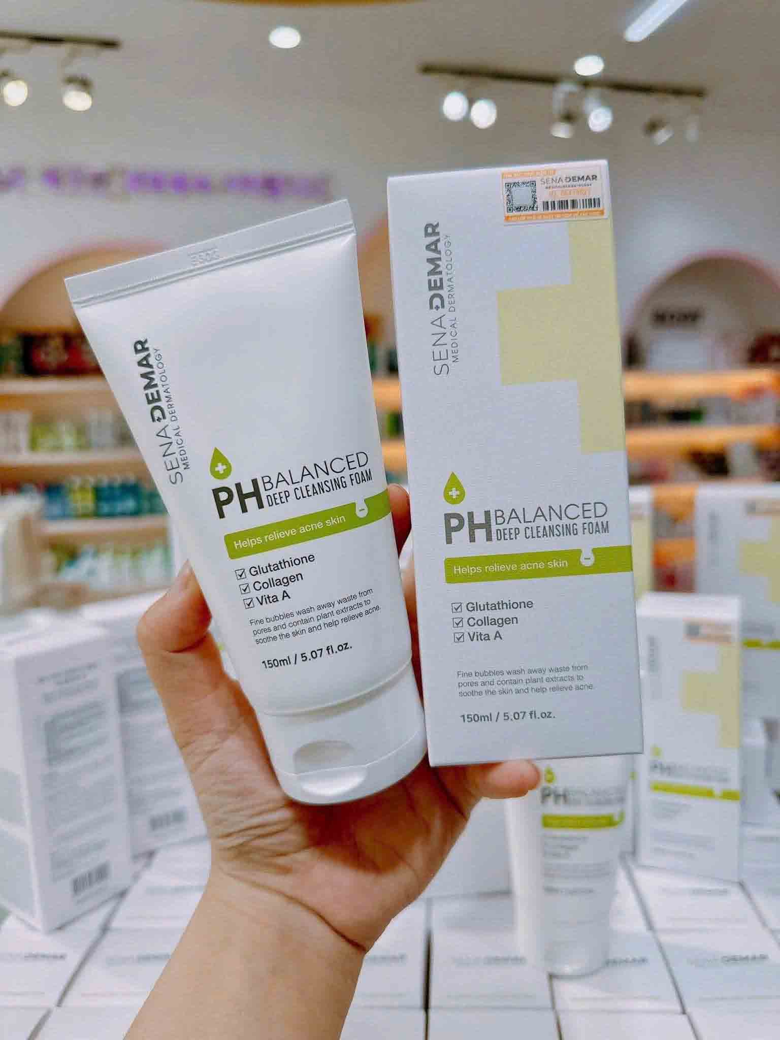 Sữa rửa mặt Senademar PH Balanced Deep Cleansing Foam 150ml