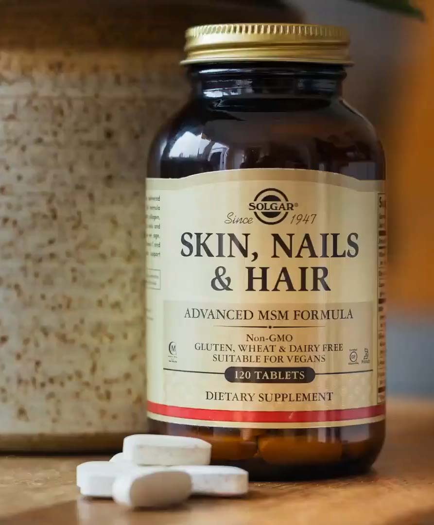 Viên Solgar Skin Nails and Hair Advanced MSM Formula