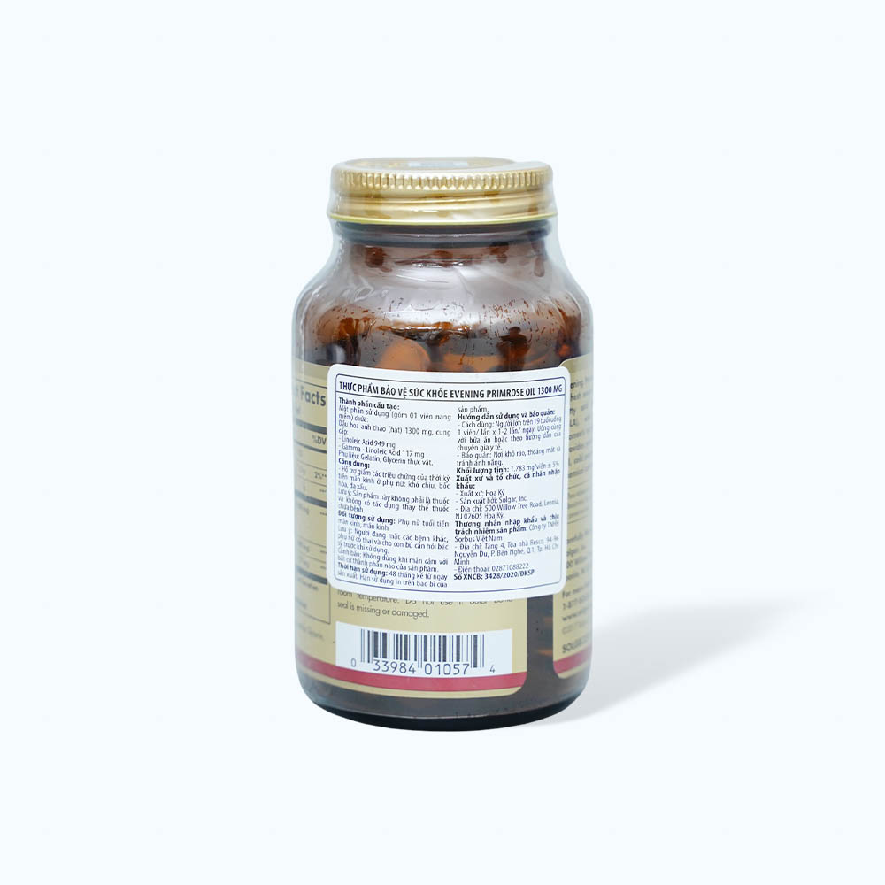 evening primrose oil 1300mg của mỹ