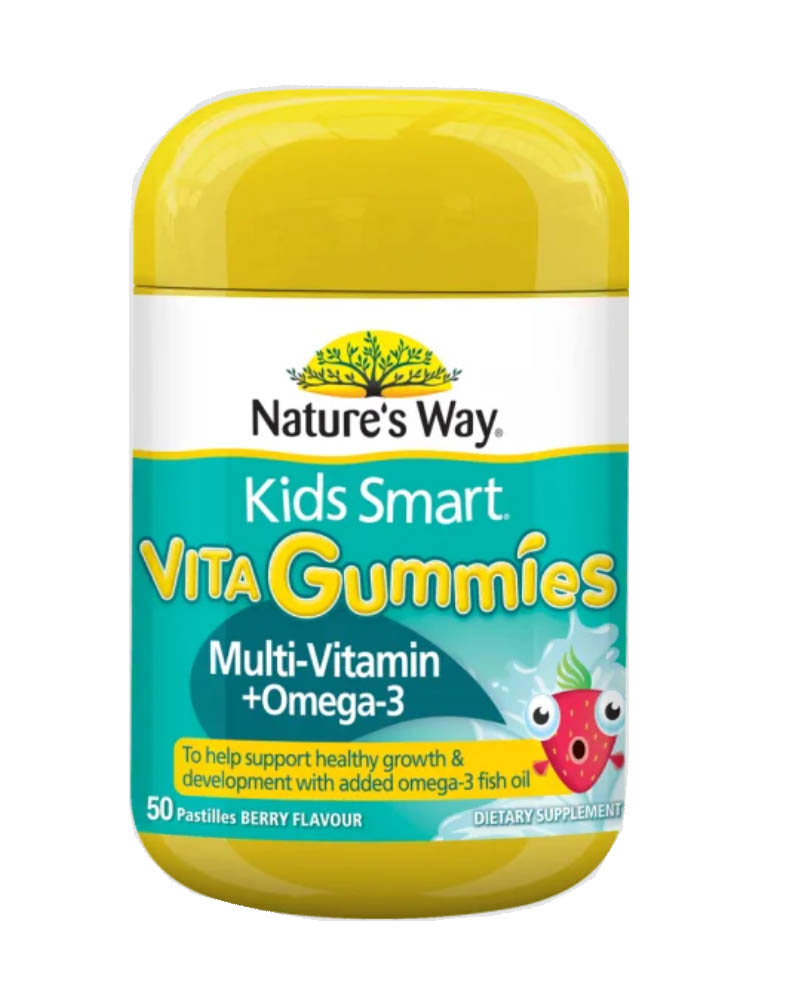nature's way kids smart vita gummies multi-vitamin omega 3