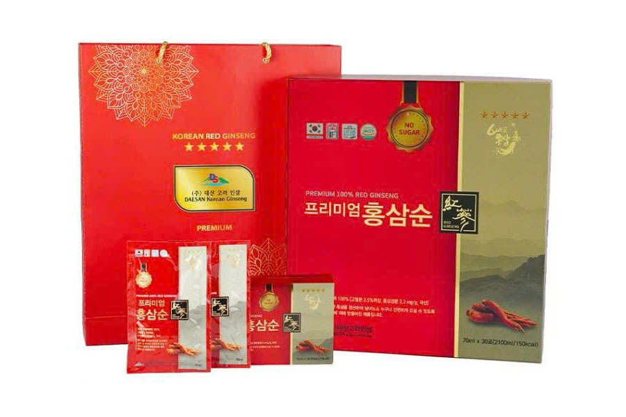 nước hồng sâm không đường daesan