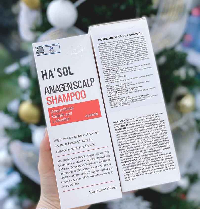 Dầu gội hỗ trợ giảm gàu, nấm Ha'sol Anagen Scalp Shampoo