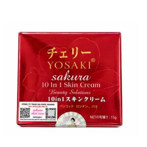 Kem hoa anh đào Yosaki Sakura 10 in 1 Skin Cream 15g