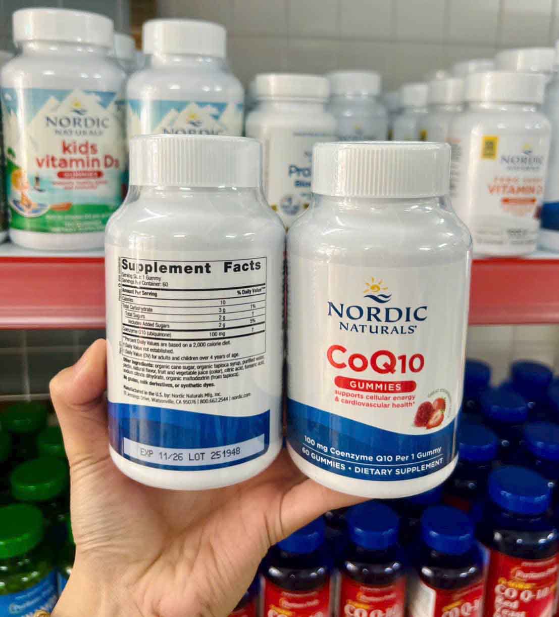 Kẹo dẻo Nordic naturals COQ10 Gummies vị dâu