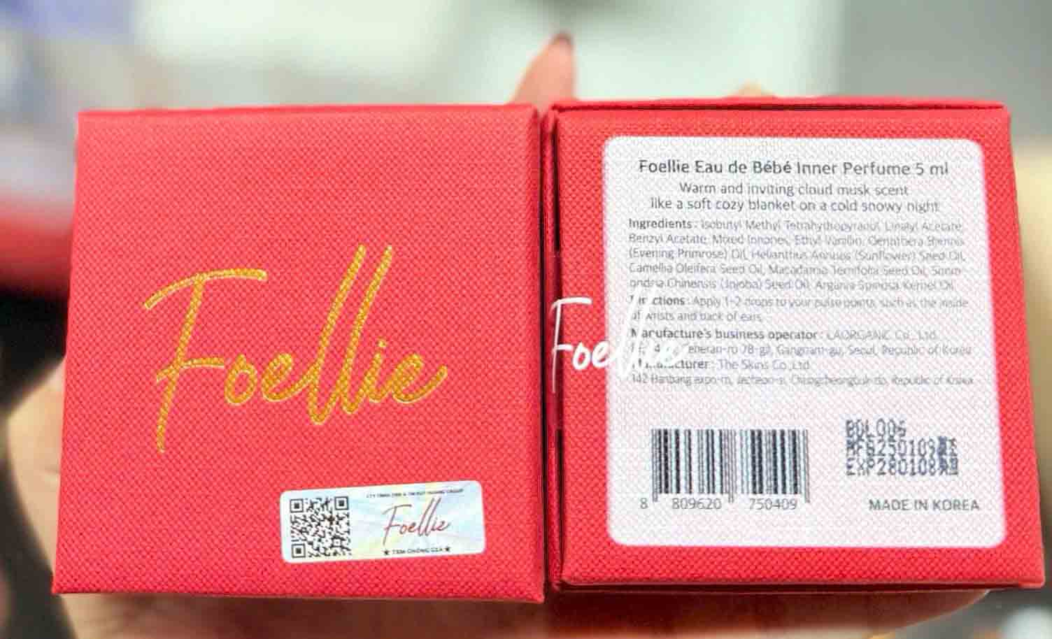 Nước hoa vùng kín Foellie Bebe