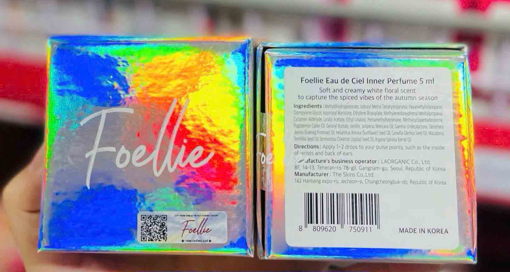 Nước hoa vùng kín Foellie Ciel