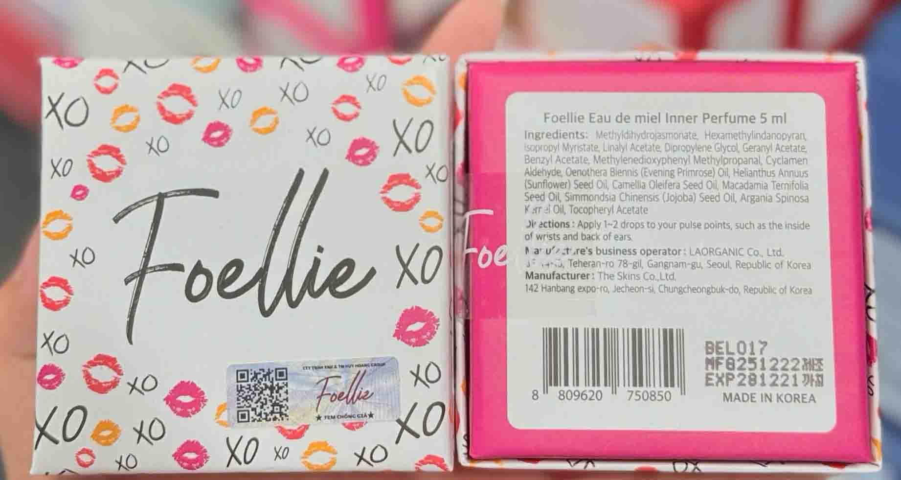 Nước hoa vùng kín Foellie Miel