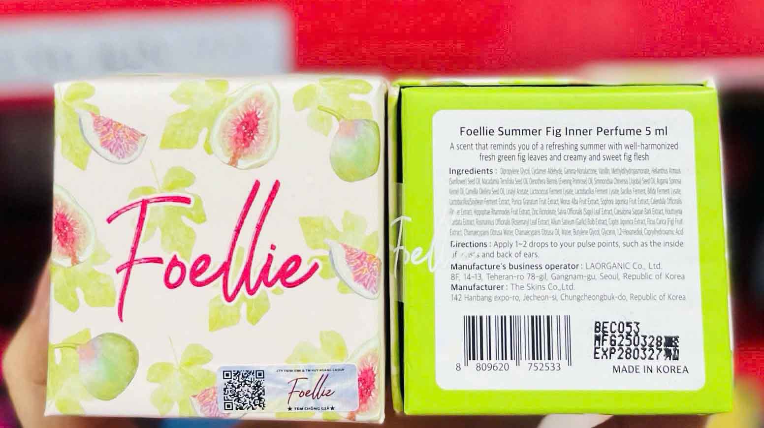 Nước hoa vùng kín Foellie Summer