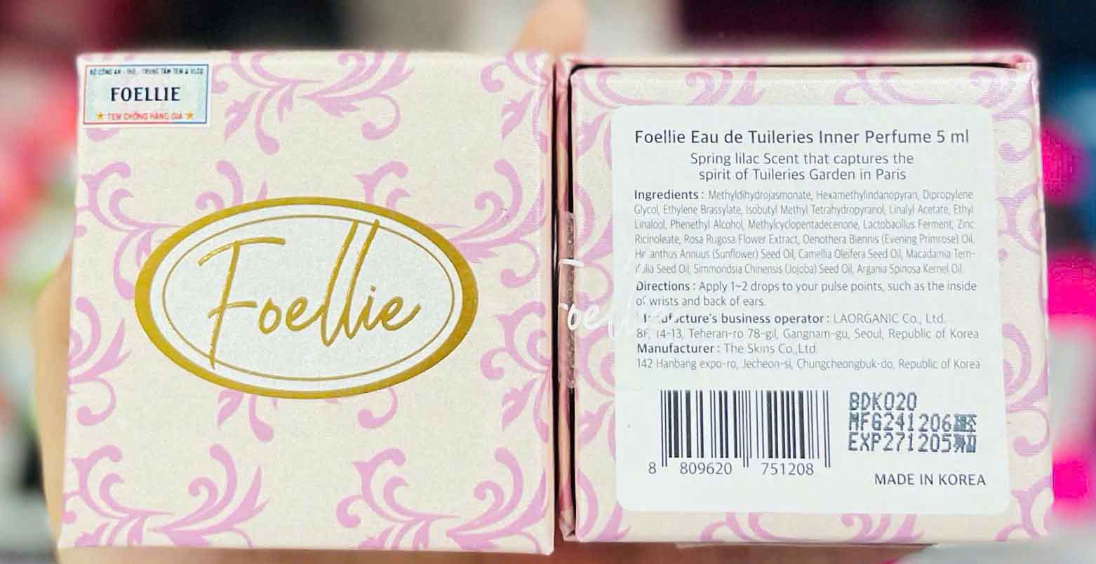 Nước hoa vùng kín Foellie Tuileries