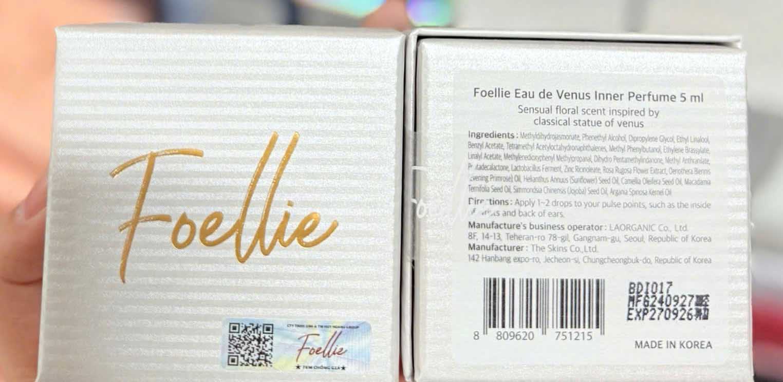 Nước hoa vùng kín Foellie Venus