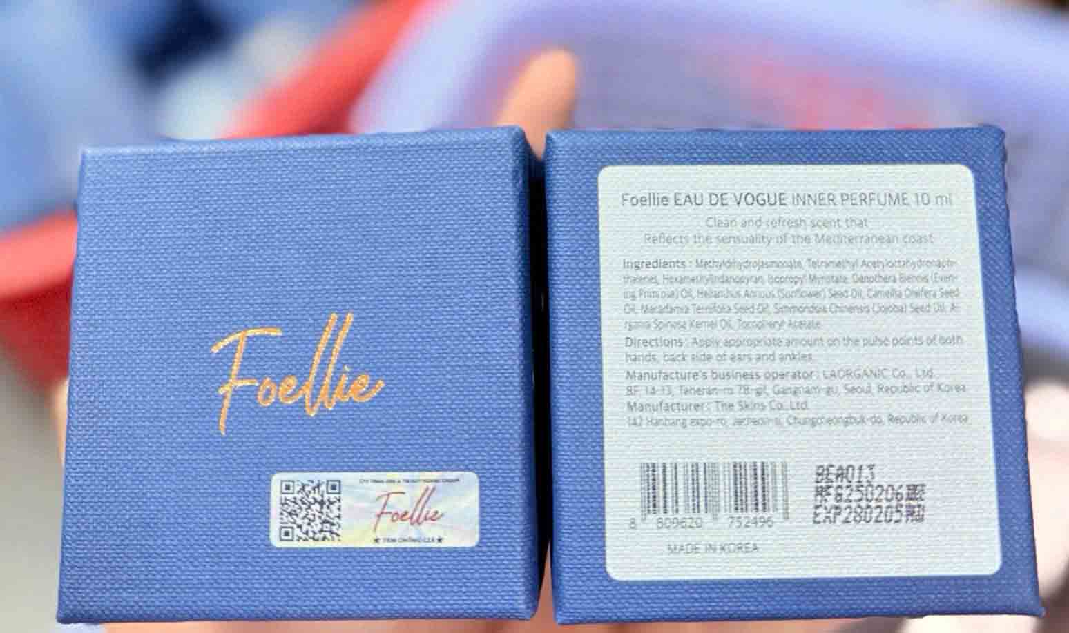 Nước hoa vùng kín Foellie Vogue