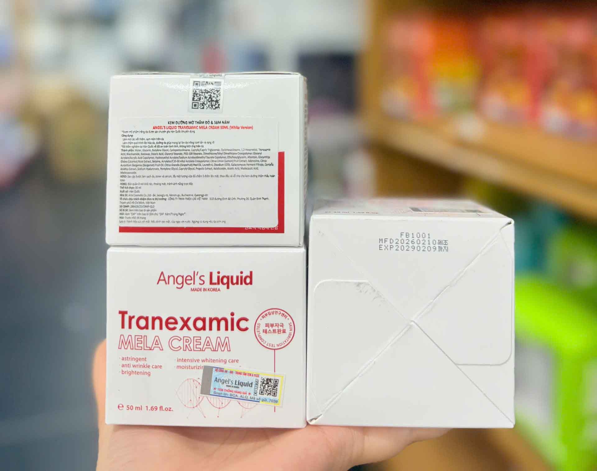 angel's liquid tranexamic mela cream