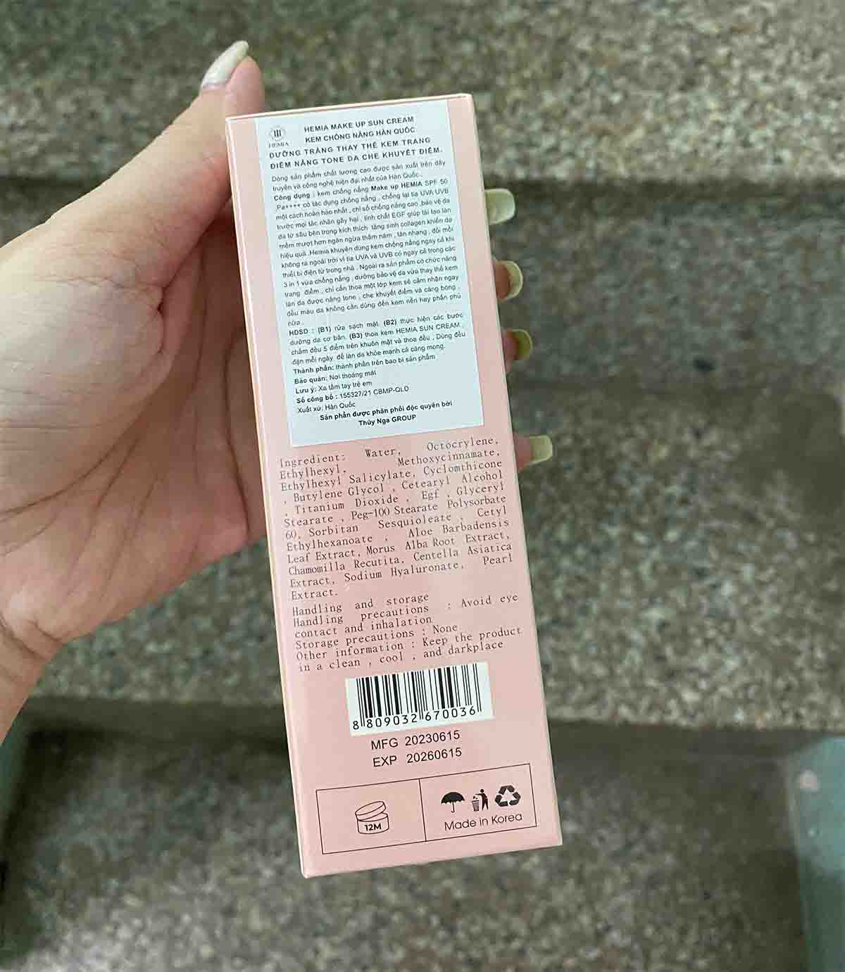 kem chống nắng hemia