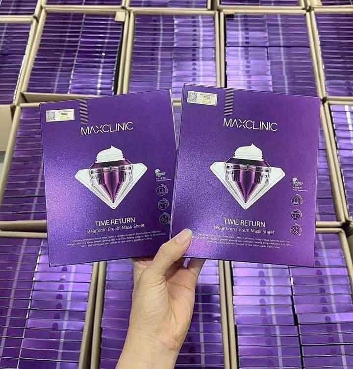 maxclinic time return melatonin cream mask sheet