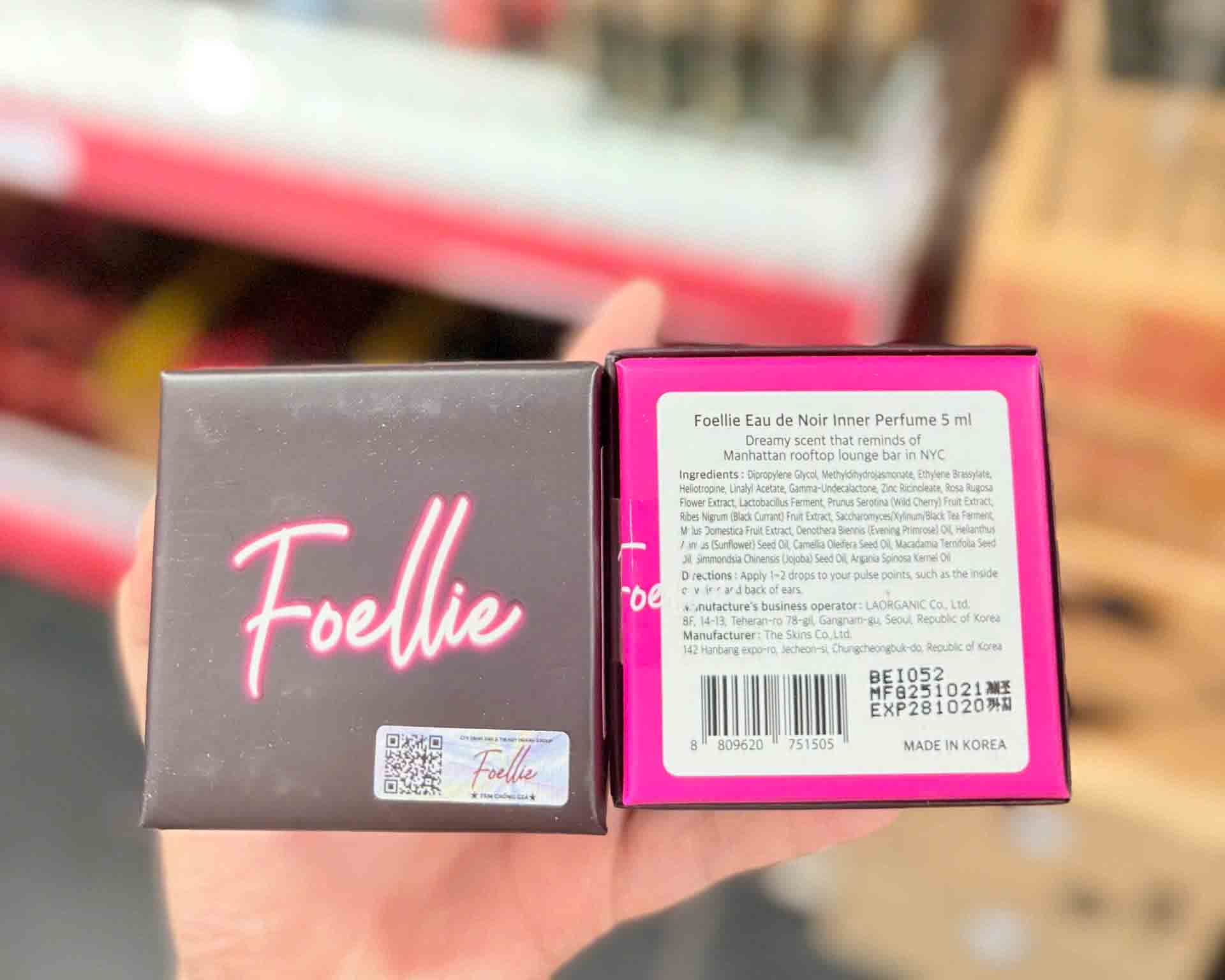 nước hoa vùng kín foellie eau de noir inner perfume
