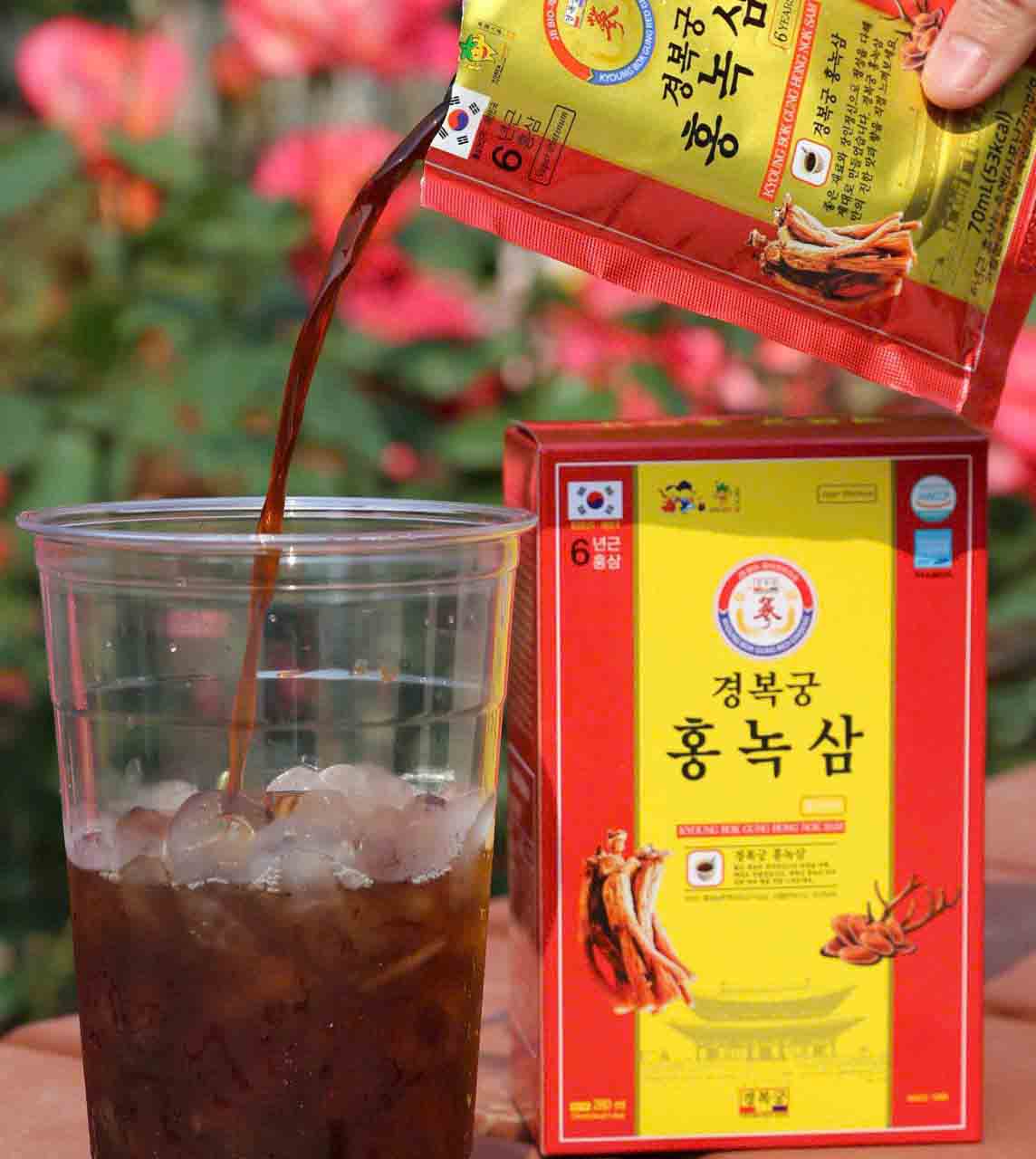 nước hồng sâm nhung hươu kyoung bok gung hong nok sam