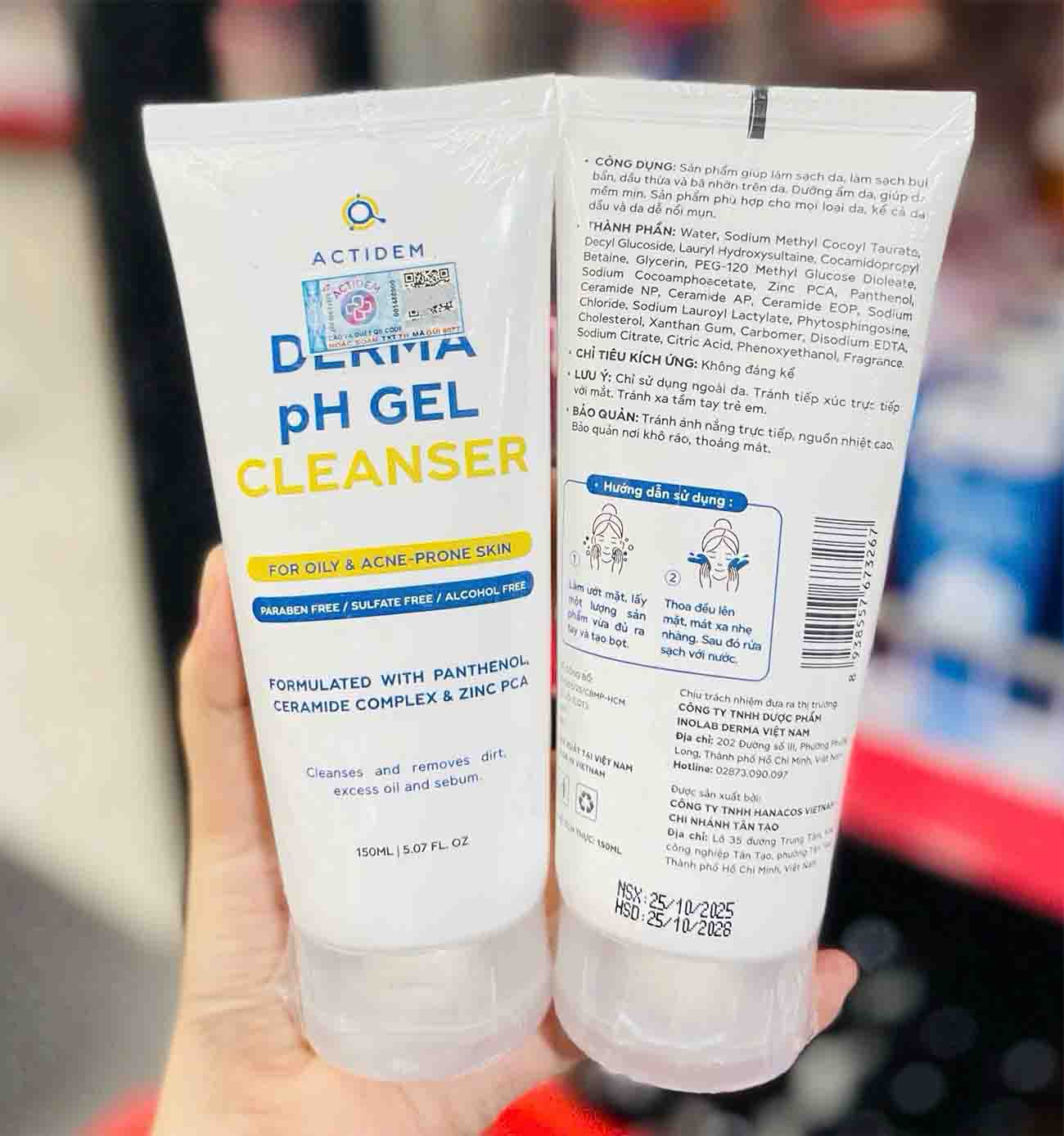 sữa rửa mặt actidem