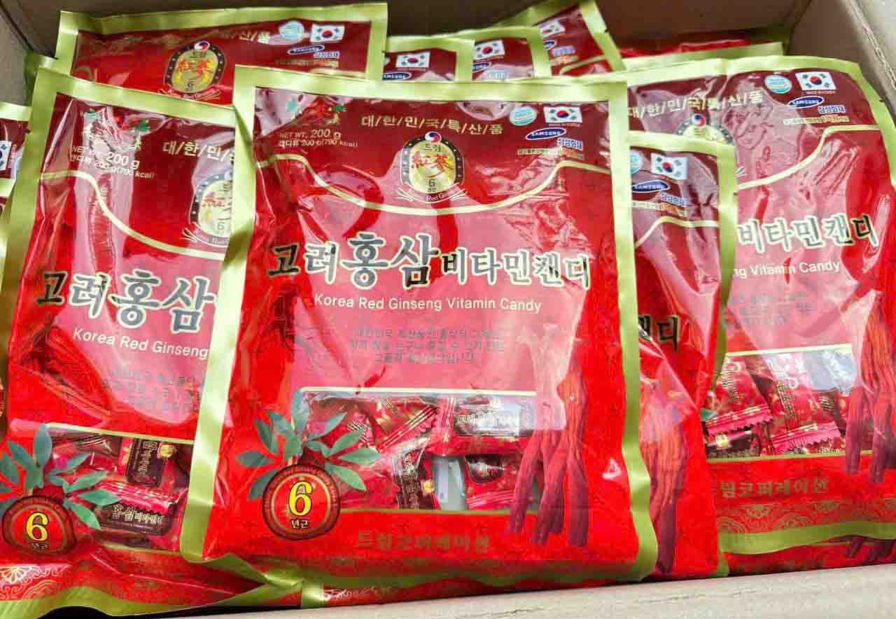 Kẹo hồng sâm Korea Red Ginseng Vitamin Candy