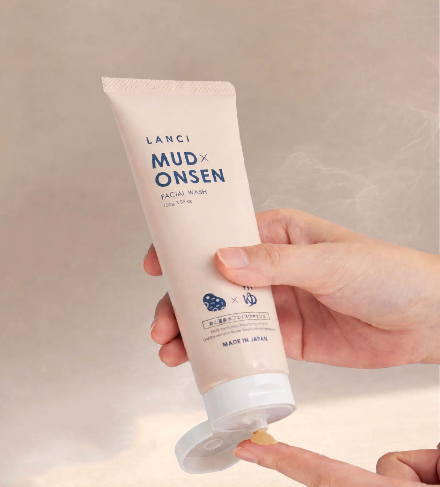 Sữa rửa mặt bùn khoáng Lanci Mud Onsen Hàn Quốc