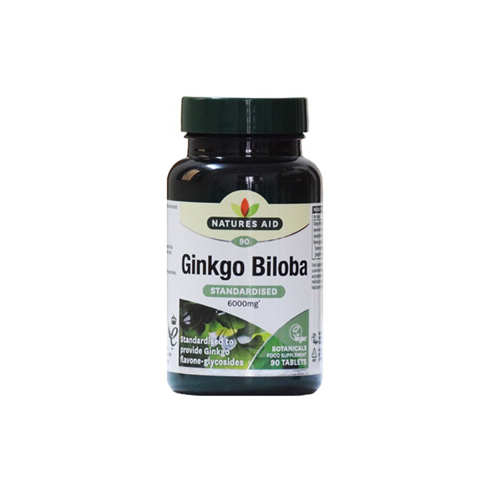 Viên uống bổ não Natures Aid Ginkgo Biloba 6000mg