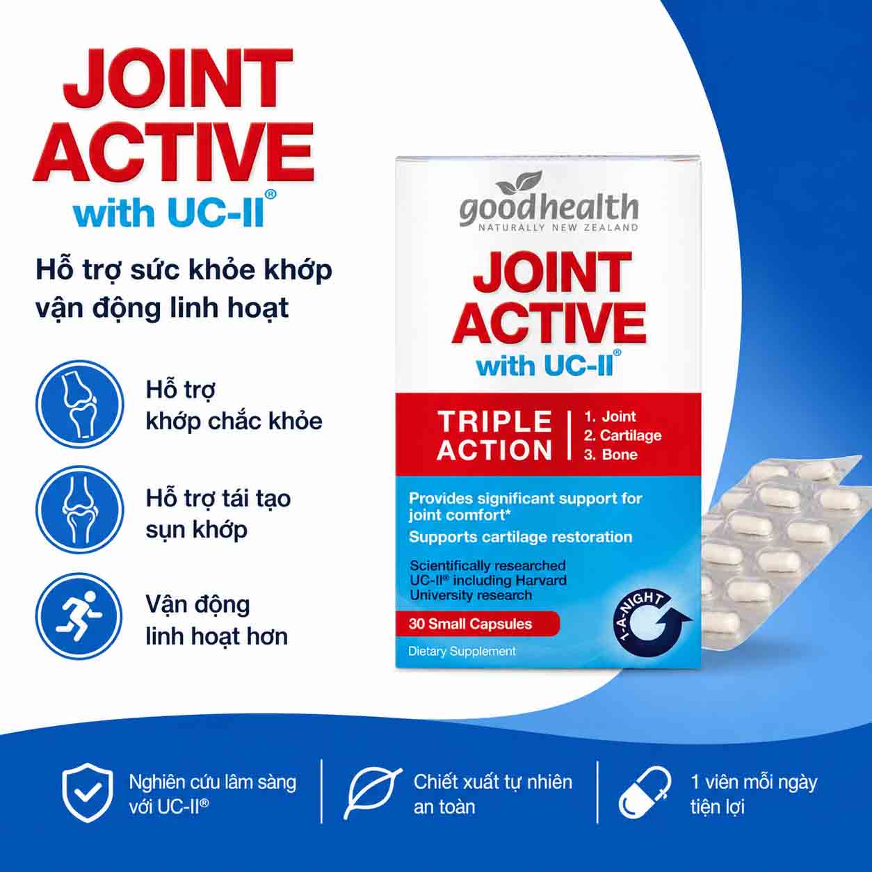 Viên uống hỗ trợ xương khớp Goodhealth Joint Active