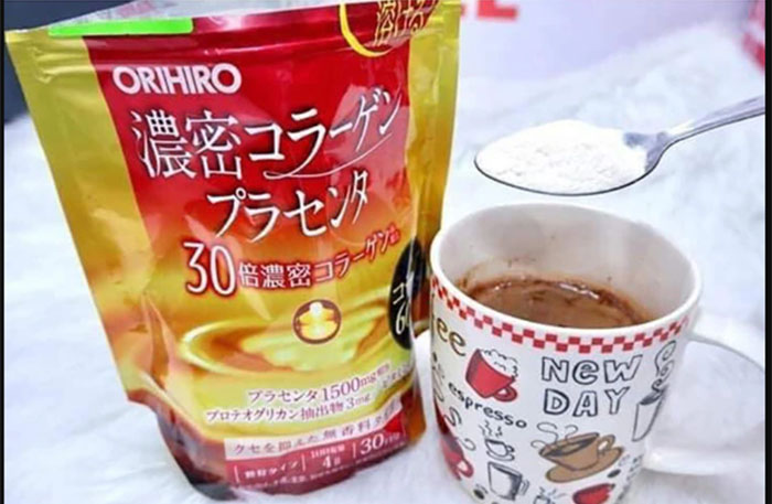 Bột Collagen nhau thai heo Orihiro 60000mg