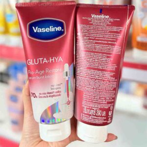 Sữa dưỡng thể Vaseline Gluta Hya 70X Pro-Age Restore (Đỏ)