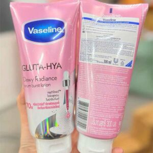 Vaseline Gluta-Hya Dewy Radiance Serum Burst Lotion màu hồng