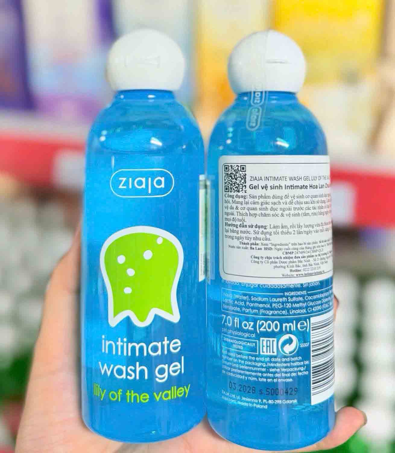 dung dịch vệ sinh ziaja intimate valley