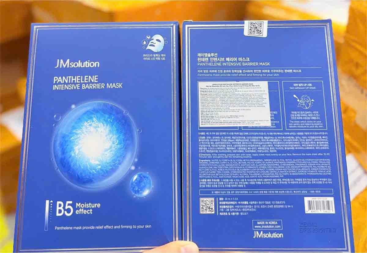 Mặt nạ phục hồi JM Solution Panthelene Intensive Barrier Mask