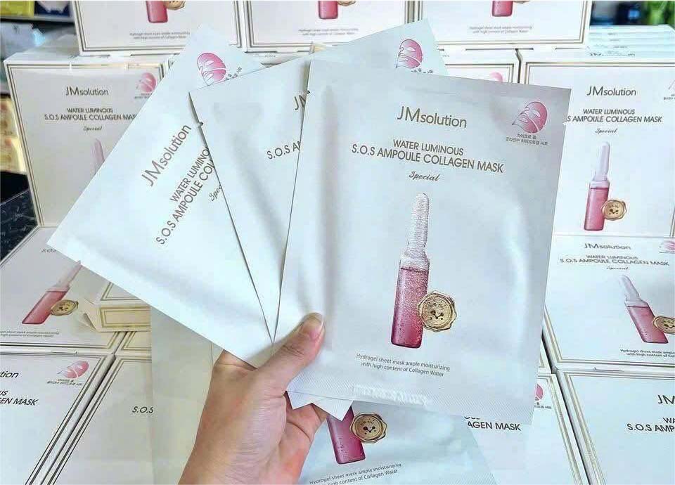 Mặt nạ thạch JM Solution Water Luminous Ampoule Collagen