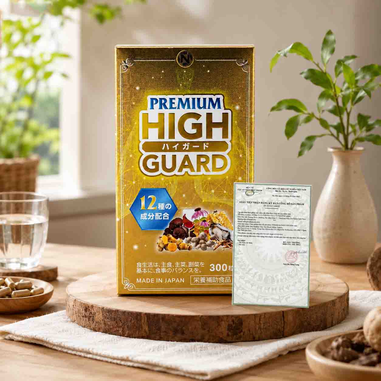 Viên uống bổ phổi Nichiei Bussan Premium High Guard
