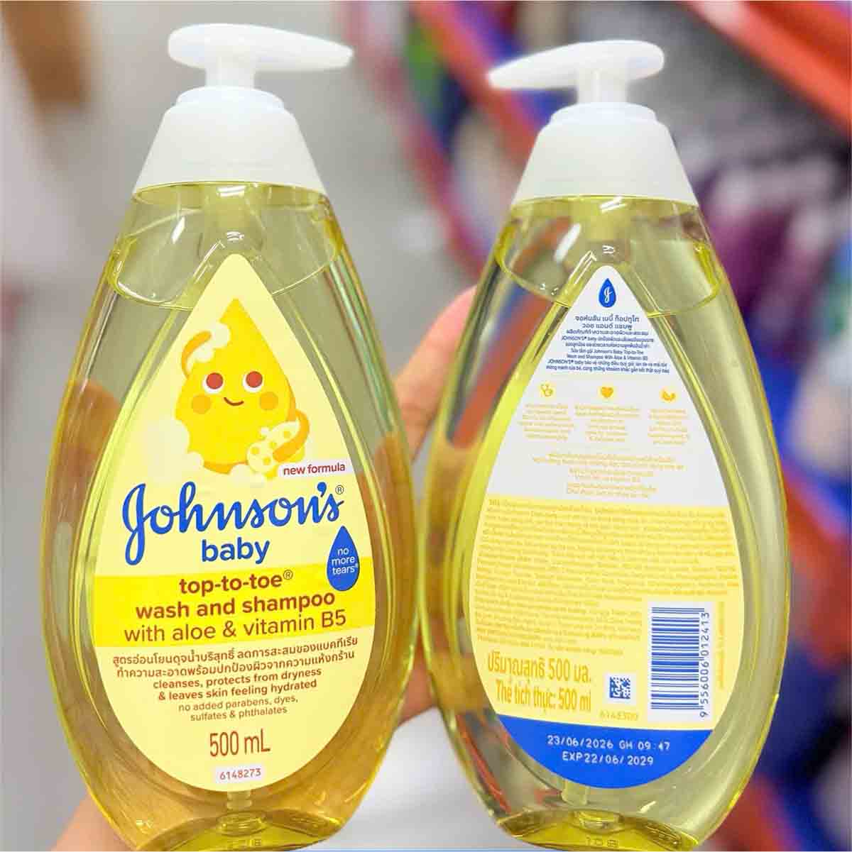 Johnson's Baby Top-to-Toe (Chai màu vàng)