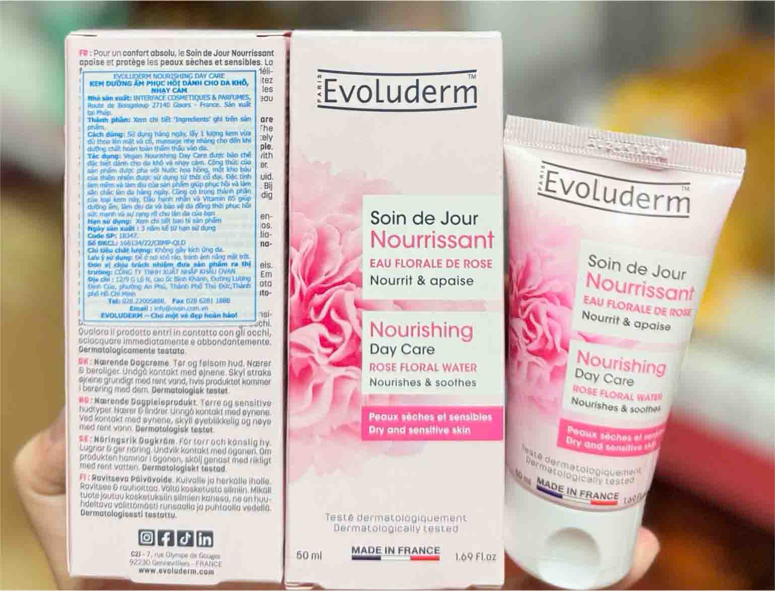 Kem dưỡng ẩm phục hồi Evoluderm Nourishing Day Care