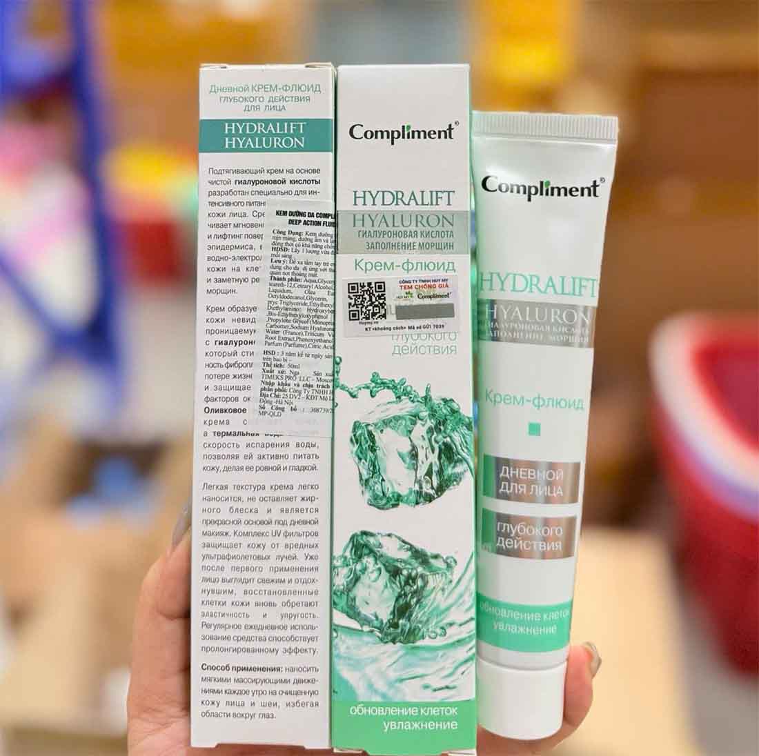 kem dưỡng da Compliment Hydralift Hyaluron ngày