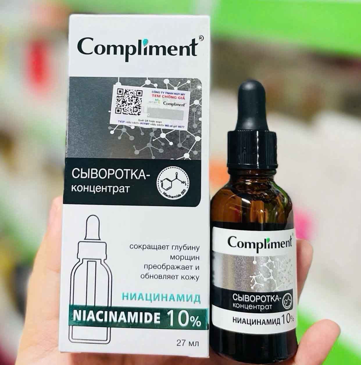 Serum Compliment Niacinamide 10 dưỡng da trắng sáng