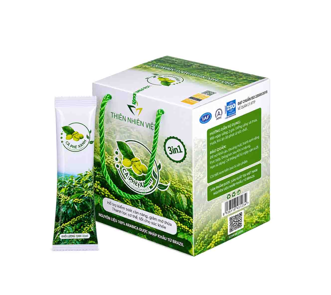 cà phê xanh thiên nhiên việt