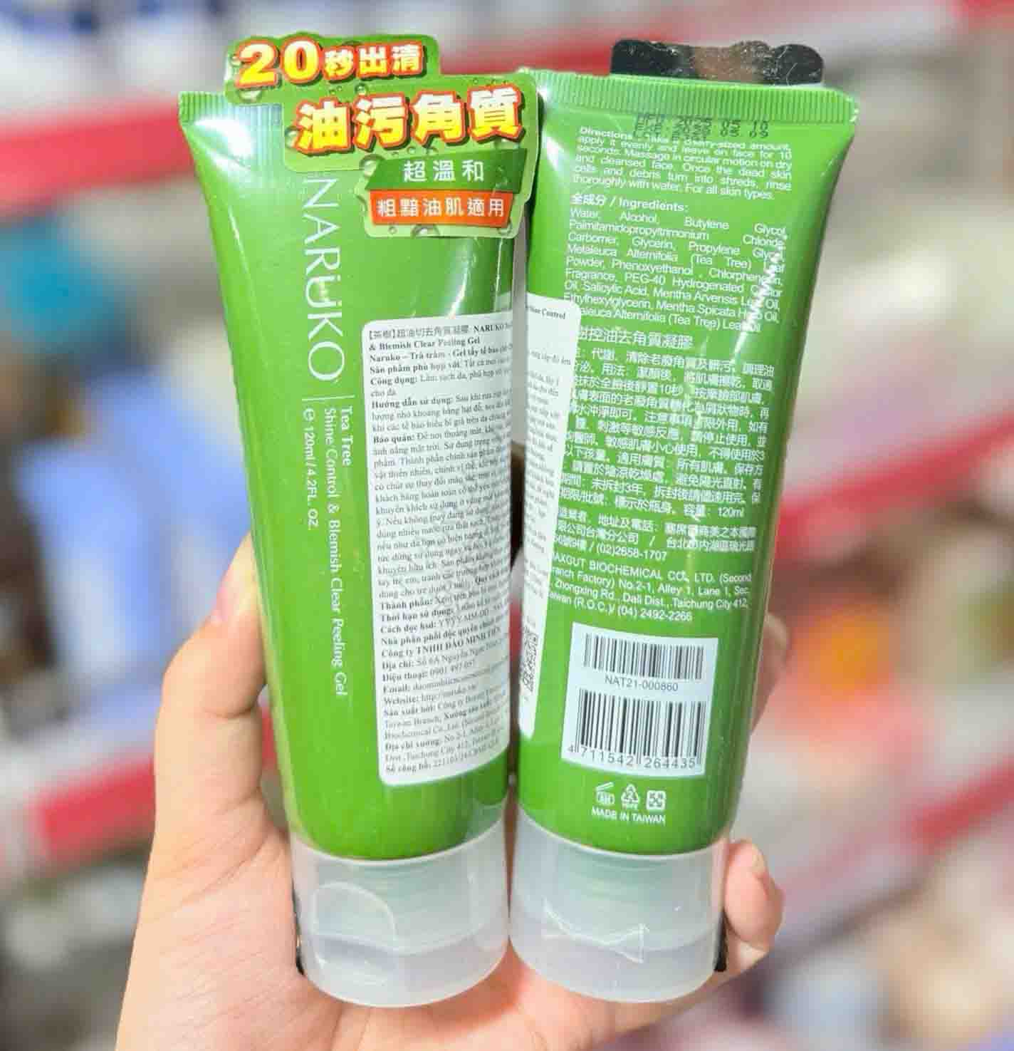 gel tẩy tế bào chết naruko