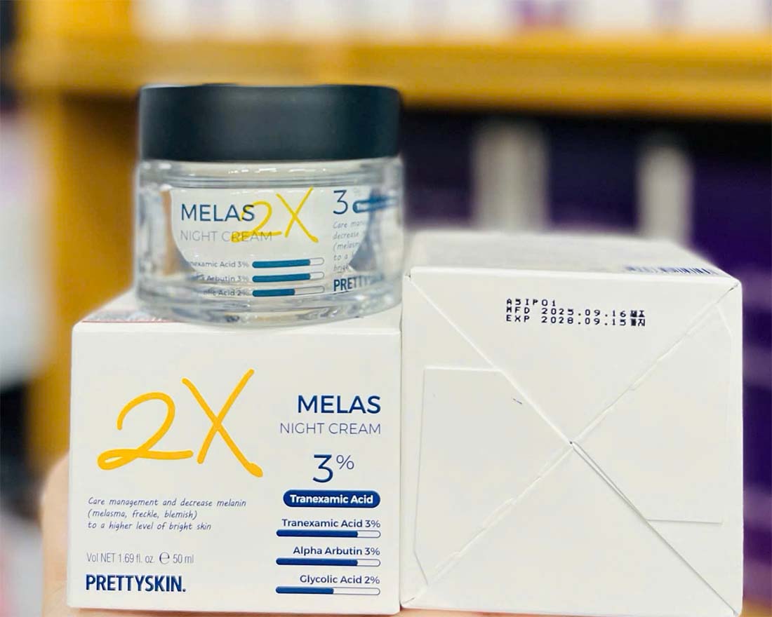 pretty skin melas 2x night cream